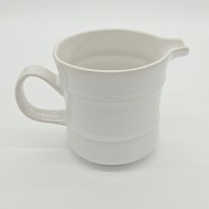 White Ceramic Creamer - 3.5" Made in Japan